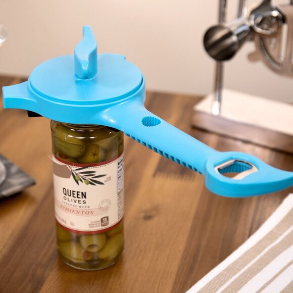 Kuhn Rikon 5-in-1 Jar & Bottle Opener NEW SAGE GREEN - Picture 4 of 5